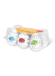 Набор из 6 мастурбаторов Tenga EGG Easy Beat с различным рельефом - Tenga - в Шахтах купить с доставкой