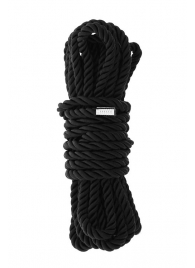 Черная веревка для шибари DELUXE BONDAGE ROPE - 5 м. - Dream Toys - купить с доставкой в Шахтах