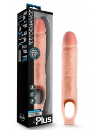 Телесный реалистичный фаллоудлинитель 10 Inch Silicone Cock Sheath Penis Extender - 25,4 см. - Blush Novelties - в Шахтах купить с доставкой