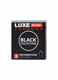 Черные презервативы LUXE Royal Black Collection - 3 шт. - Luxe - купить с доставкой в Шахтах