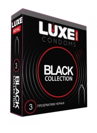 Черные презервативы LUXE Royal Black Collection - 3 шт. - Luxe - купить с доставкой в Шахтах