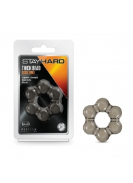 Дымчатое эрекционное кольцо Stay Hard Thick Bead Cock Ring - Blush Novelties - в Шахтах купить с доставкой