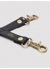 Черный фиксатор для манжет Bound to You Faux Leather Hogtie - Fifty Shades of Grey - купить с доставкой в Шахтах