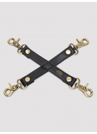 Черный фиксатор для манжет Bound to You Faux Leather Hogtie - Fifty Shades of Grey - купить с доставкой в Шахтах