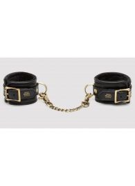 Черные наручники Bound to You Faux Leather Wrist Cuffs - Fifty Shades of Grey - купить с доставкой в Шахтах