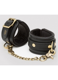 Черные наручники Bound to You Faux Leather Wrist Cuffs - Fifty Shades of Grey - купить с доставкой в Шахтах