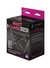 Черный пояс для насадок BEST CLASS STRAP - LOVETOY (А-Полимер) - купить с доставкой в Шахтах