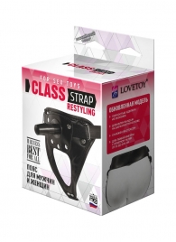 Черный пояс для насадок CLASS STRAP Restyling - LOVETOY (А-Полимер) - купить с доставкой в Шахтах