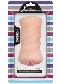 Телесный мастурбатор-вагина X-Basic Pocket Pussy без вибрации - Lovetoy - в Шахтах купить с доставкой