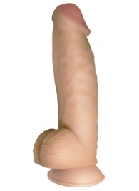 Телесный реалистичный фаллоимитатор на черных трусиках Real Big Strap-On - 34,5 см. - LOVETOY (А-Полимер) - купить с доставкой в Шахтах