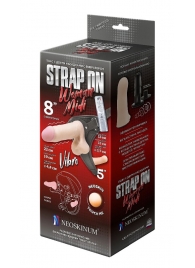 Вибрострапон Woman Midi с вагинальной пробкой - 22 см. - LOVETOY (А-Полимер) - купить с доставкой в Шахтах