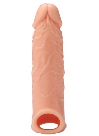 Телесная насадка EXTENDER WITH BALL STRAP 6.5 - 17 см. - Dream Toys - в Шахтах купить с доставкой