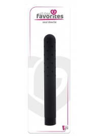 Черная насадка для анального душа ANAL DOUCHE - 15 см. - Dream Toys - купить с доставкой в Шахтах