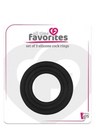 Набор из 3 эрекционных колец SILICONE COCKRINGS - Dream Toys - в Шахтах купить с доставкой