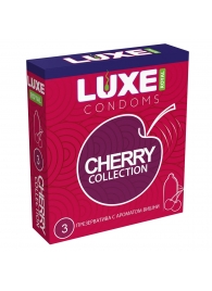 Презервативы с ароматом вишни LUXE Royal Cherry Collection - 3 шт. - Luxe - купить с доставкой в Шахтах