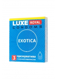 Текстурированные презервативы LUXE Royal Exotica - 3 шт. - Luxe - купить с доставкой в Шахтах