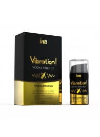 Жидкий интимный гель с эффектом вибрации Vibration! Vodka Energy - 15 мл. - INTT - купить с доставкой в Шахтах