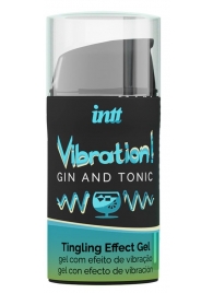 Жидкий интимный гель с эффектом вибрации Vibration! Gin   Tonic - 15 мл. - INTT - купить с доставкой в Шахтах