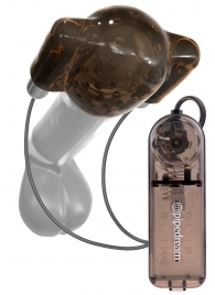 Дымчатый вибростимулятор головки пениса Dual Vibrating Head Teaser - Pipedream - в Шахтах купить с доставкой