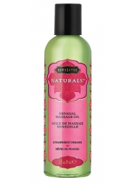 Массажное масло Naturals Strawberry Dreams с ароматом клубники - 59 мл. - Kama Sutra - купить с доставкой в Шахтах