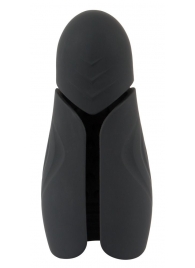 Черный силиконовый вибромастурбатор с нагревом Masturbator with 2 Functions - Orion - в Шахтах купить с доставкой