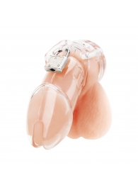 Прозрачная клетка целомудрия Acrylic See-thru Chastity Cage - BlueLine - купить с доставкой в Шахтах