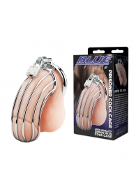 Металлическая клетка Prisoner Cock Сage с замком - BlueLine - купить с доставкой в Шахтах