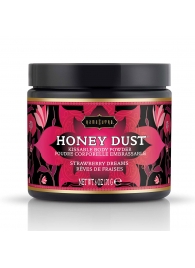 Пудра для тела Honey Dust Body Powder с ароматом клубники - 170 гр. - Kama Sutra - купить с доставкой в Шахтах