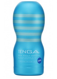 Мастурбатор с охлаждающей смазкой TENGA Original Vacuum Cup Cool - Tenga - в Шахтах купить с доставкой