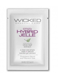 Гель-лубрикант на водно-силиконовой основе Simply Hybrid Jelle - 3 мл. - Wicked - купить с доставкой в Шахтах