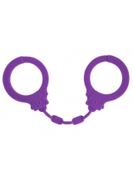 Фиолетовые силиконовые наручники Suppression - Lola Games - купить с доставкой в Шахтах
