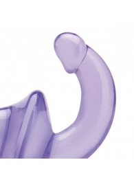 Фиолетовый безремневой страпон Strapless Strap-On - Lux Fetish - купить с доставкой в Шахтах