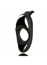 Черное эрекционное кольцо с двумя моторами Zeus Dual Vibe Cock Ring - FeelzToys - в Шахтах купить с доставкой