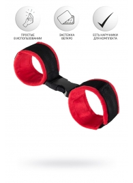 Красно-черные велюровые оковы Anonymo - ToyFa - купить с доставкой в Шахтах