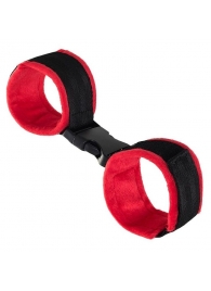 Красно-черные велюровые оковы Anonymo - ToyFa - купить с доставкой в Шахтах