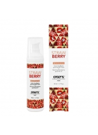 Разогревающее массажное масло  с ароматом клубники Gourmet Strawberry - 50 мл. - Exsens - купить с доставкой в Шахтах