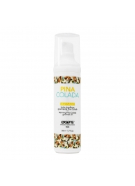 Разогревающее массажное масло с ароматом пина колада Gourmet Pina Colada - 50 мл. - Exsens - купить с доставкой в Шахтах