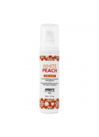 Разогревающее массажное масло Gourmet White Peach Organic с органическими ингредиентами - 50 мл. - Exsens - купить с доставкой в Шахтах