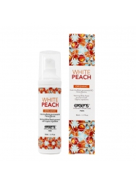 Разогревающее массажное масло Gourmet White Peach Organic с органическими ингредиентами - 50 мл. - Exsens - купить с доставкой в Шахтах