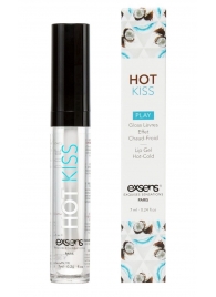 Блеск для губ Hot Kiss Coconut с ароматом кокоса - 7 мл. - Exsens - купить с доставкой в Шахтах