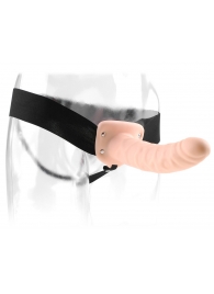 Полый страпон 8  Hollow Strap-On телесного цвета - 19 см. - Pipedream - купить с доставкой в Шахтах