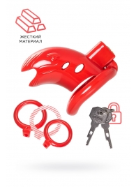 Красный мужской пояс верности из пластика - ToyFa - купить с доставкой в Шахтах