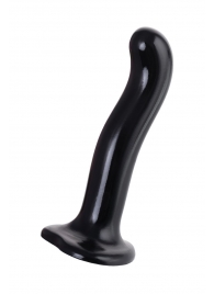 Черный стимулятор для пар P G-Spot Dildo Size M - 18 см. - Strap-on-me - в Шахтах купить с доставкой