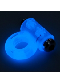 Голубое, светящееся в темноте эрекционное виброкольцо Lumino Play Vibrating Penis Ring - Lovetoy - в Шахтах купить с доставкой