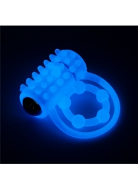 Голубое, светящееся в темноте виброкольцо Lumino Play Vibrating Penis Ring - Lovetoy - в Шахтах купить с доставкой