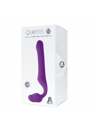 Лиловый безремневой страпон Queens M - Adrien Lastic - купить с доставкой в Шахтах