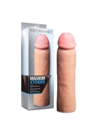 Телесная фаллическая насадка на пенис Magnum Xtender - 23 см. - Blush Novelties - в Шахтах купить с доставкой
