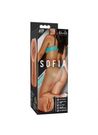 Мастурбатор-вагина цвета карамели Sofia с вибрацией - Blush Novelties - в Шахтах купить с доставкой