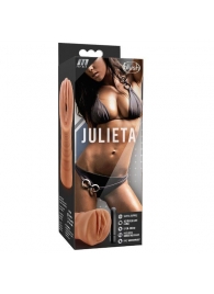 Мастурбатор-вагина цвета карамели Julieta с вибрацией - Blush Novelties - в Шахтах купить с доставкой