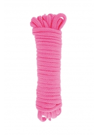 Розовая веревка для связывания Sweet Caress Rope - 10 метров - Sweet Caress - купить с доставкой в Шахтах